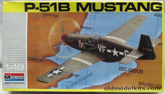 Monogram 1/48 P-51B Mustang 'Rebel Queen', 5214 plastic model kit